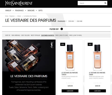 yves st laurent website.